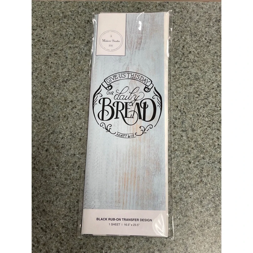 Makers Studio Daily Bread Rub-On Transfer Design, Home Decor,‎ DIY Craft